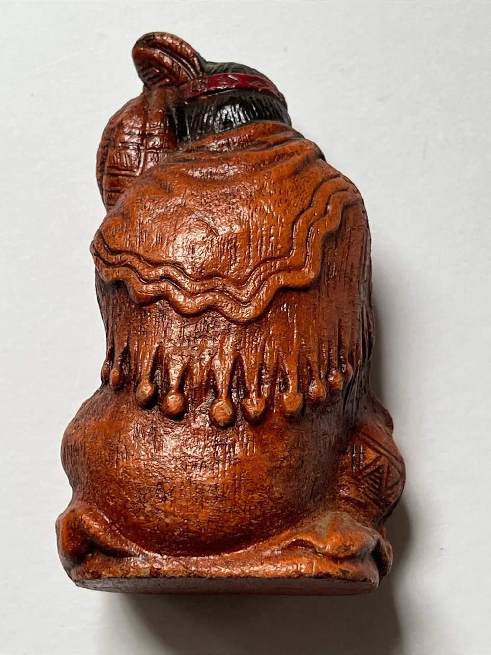 Hand-Painted native American Mother and Child resin souvenir figure